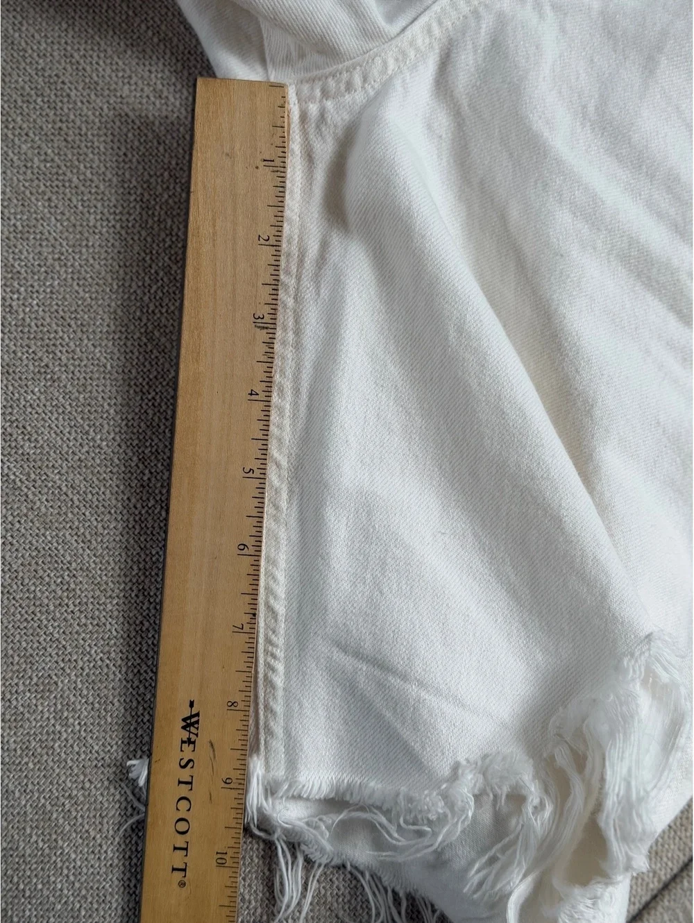 Citizens of Humanity Ambrosio Distressed Bermuda White Shorts Women’s 24 NWOT